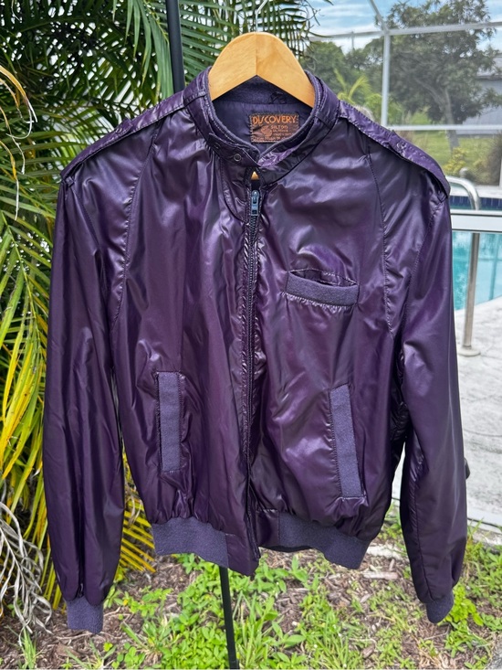 Discovery by Stilton Other - Vintage Purple Discovery by Silton lightweight Nylon bomber jacket cut in size M